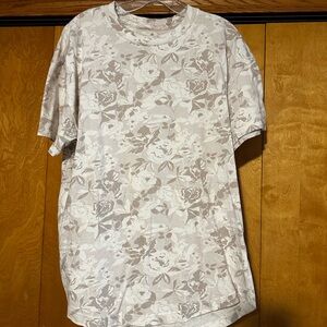 Abercrombie & Fitch Floral Beige Shirt